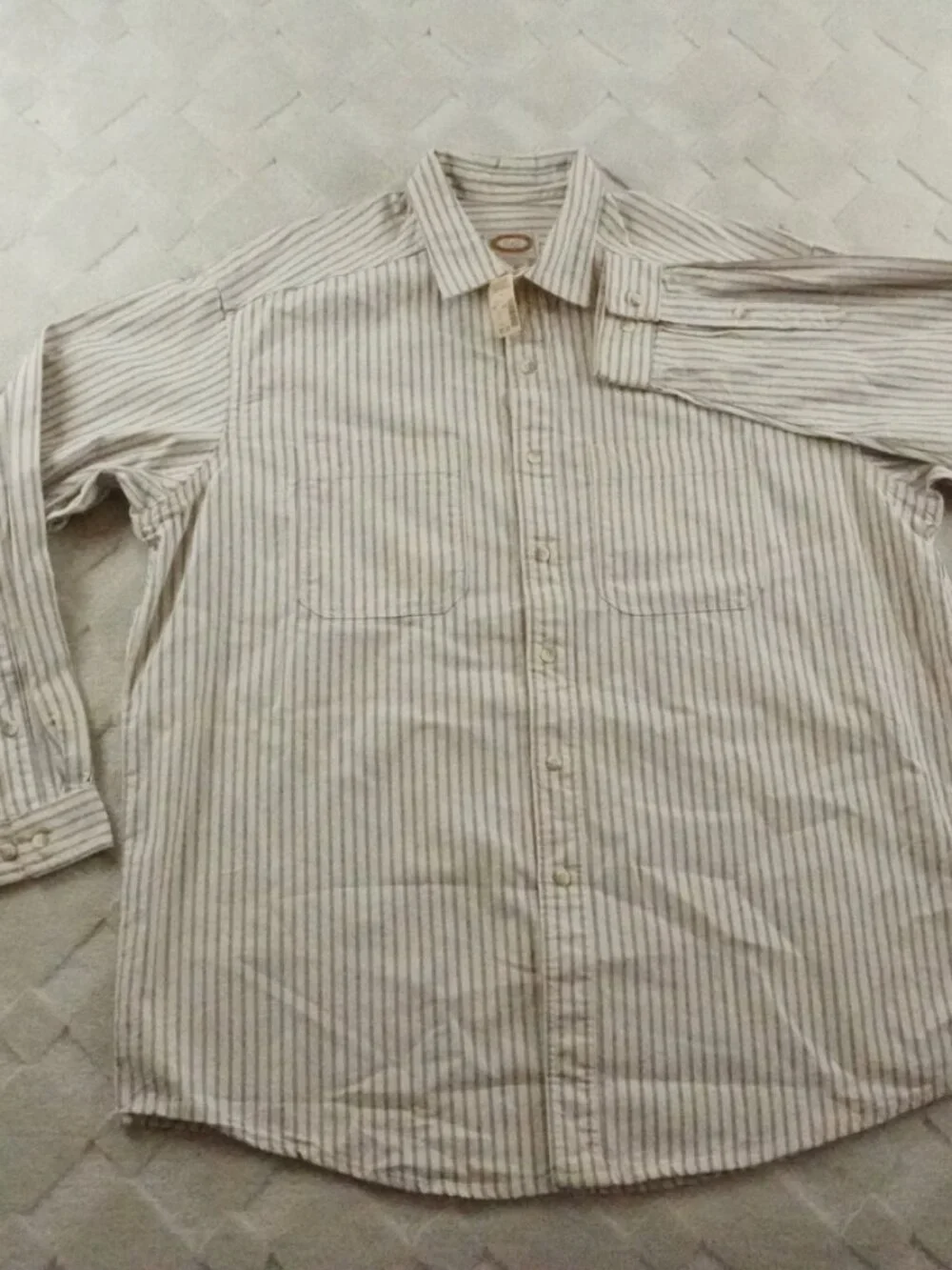 Vintage Banana Republic Button Up Shirt Mens Extra Large Striped Made In USA